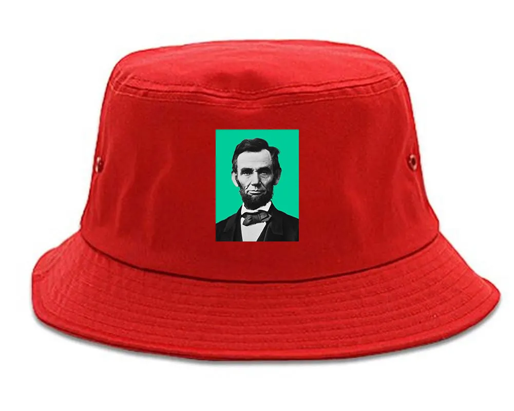 Abraham Lincoln Portrait Mens Bucket Hat