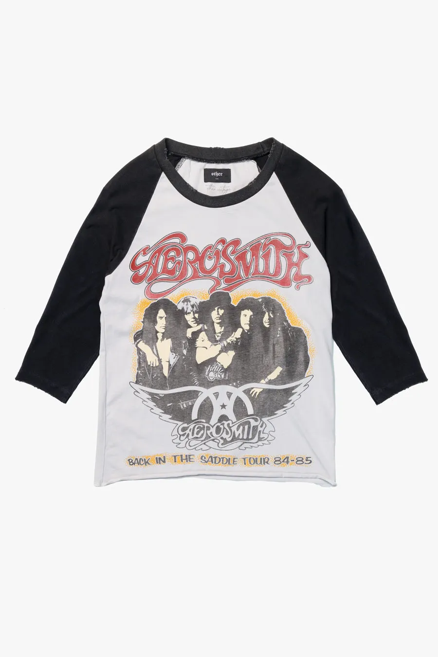 Aerosmith Back in the Saddle Vintage Baseball Tee