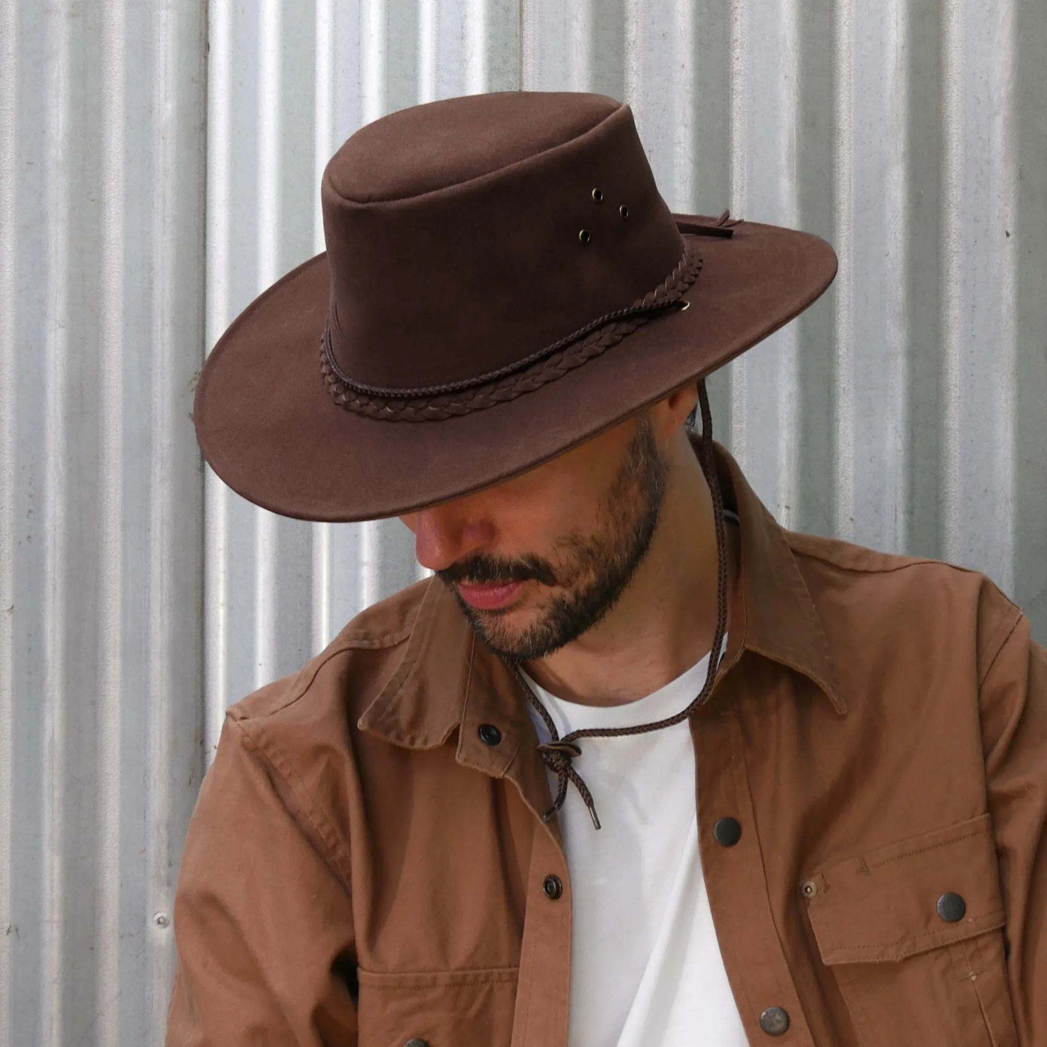 All-Weather Soaka Hat in Brown