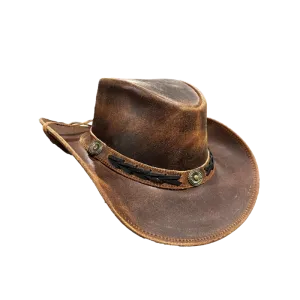 Amer-I-Mex Rough Finish Radish Brown Leather Hat 886-RADBRN