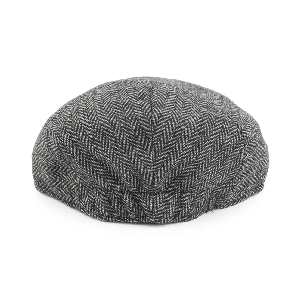 Baby Herringbone Flat Cap Grey Wholesale Pack