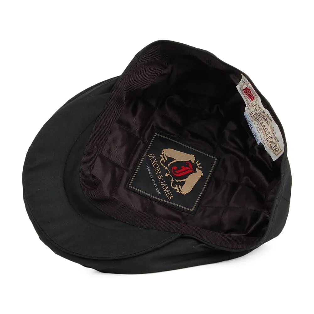 British Millerain Flat Cap Black Wholesale Pack