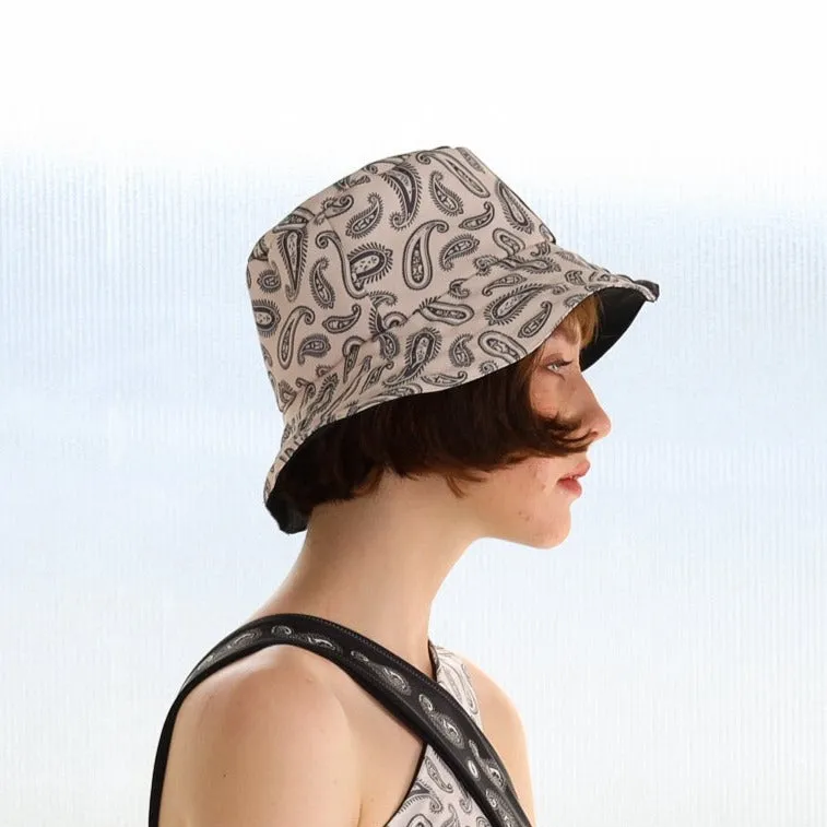 Bucket Hat - MONOCHROME PAISLEY