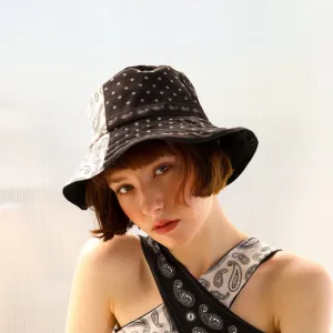 Bucket Hat - MONOCHROME PAISLEY
