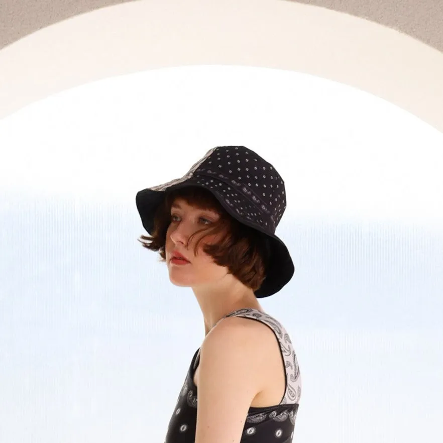 Bucket Hat - MONOCHROME PAISLEY