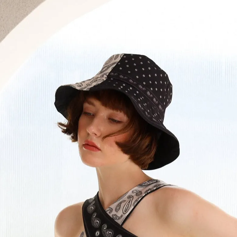 Bucket Hat - MONOCHROME PAISLEY