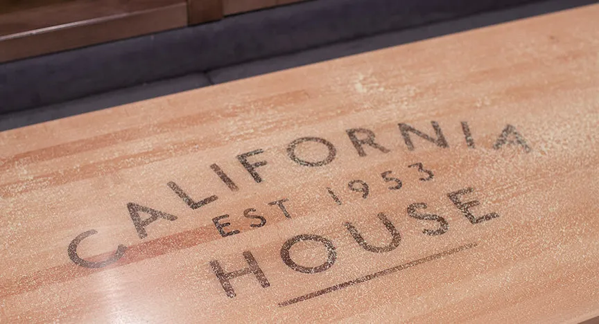 California House District Shuffleboard Table