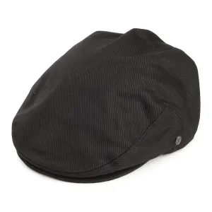 Cotton Flat Cap - Black