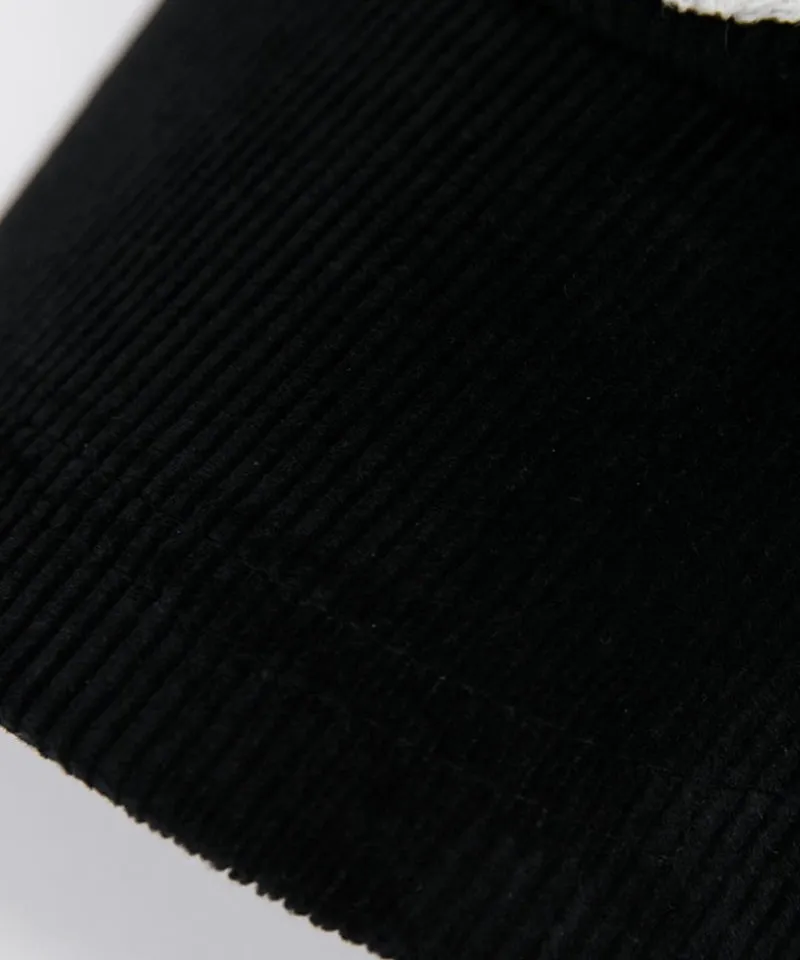 CREVE NINE: Corduroy Visor - Black