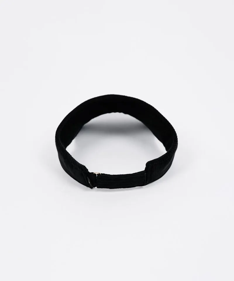 CREVE NINE: Corduroy Visor - Black