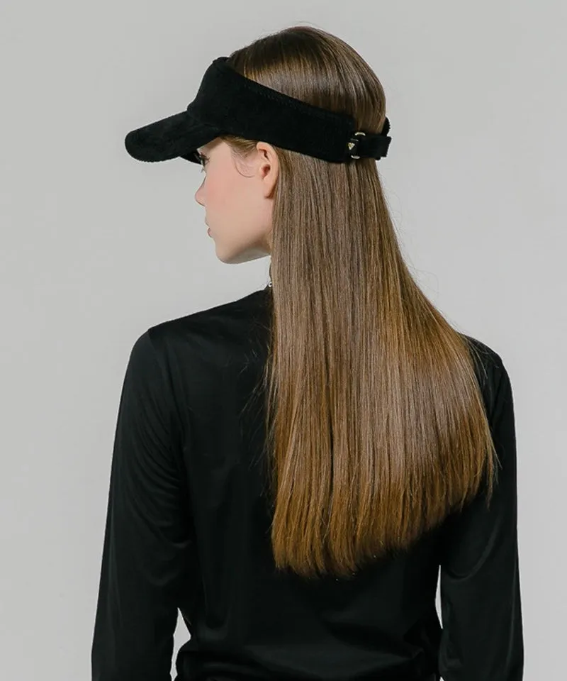 CREVE NINE: Corduroy Visor - Black