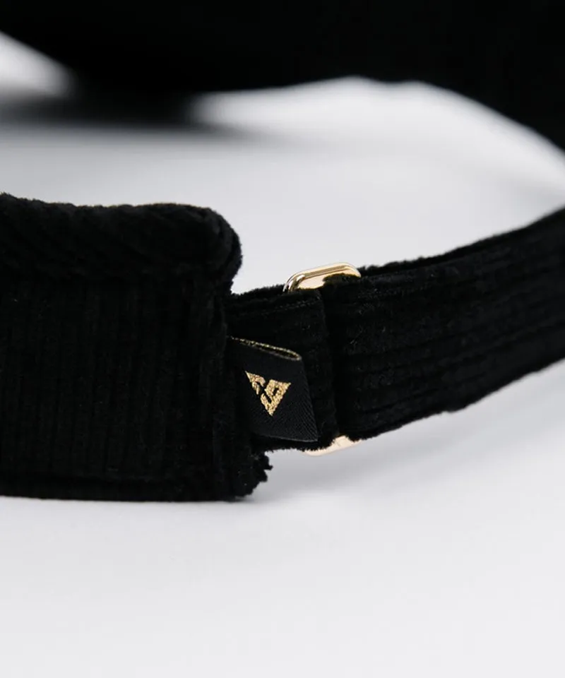 CREVE NINE: Corduroy Visor - Black