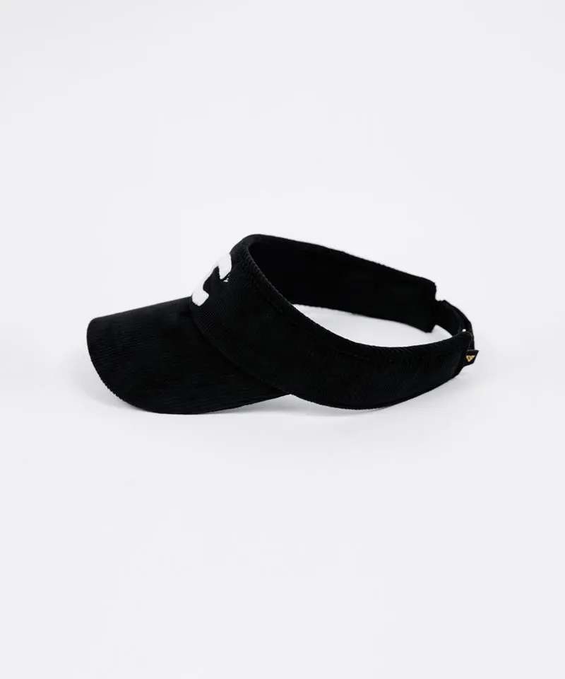 CREVE NINE: Corduroy Visor - Black