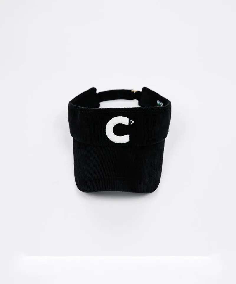 CREVE NINE: Corduroy Visor - Black