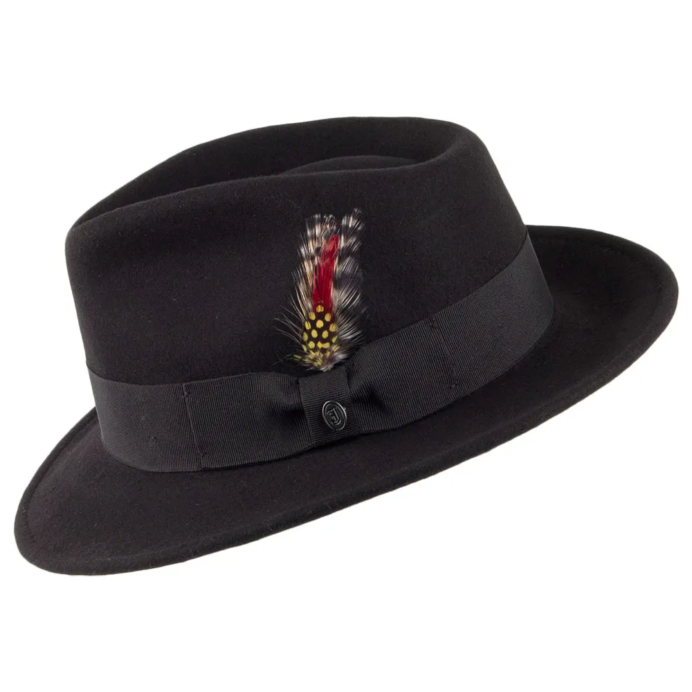 Crushable C-Crown Fedora Black Wholesale Pack