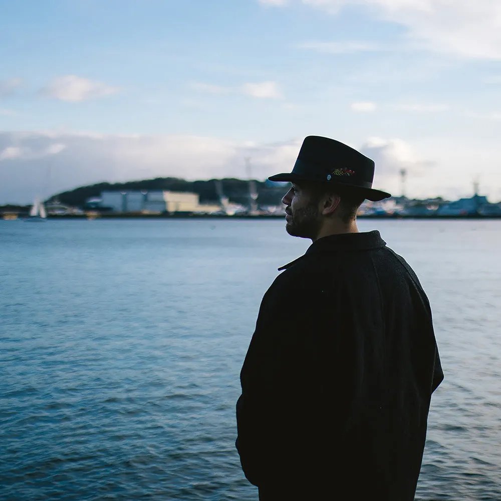 Crushable C-Crown Fedora Black Wholesale Pack