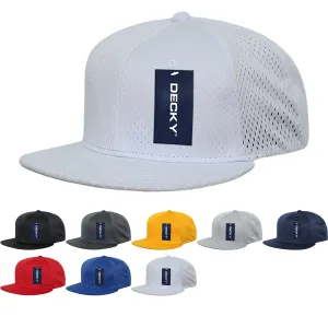 Decky 1128 Mesh Jersey Snapback Hat, Flat Bill Cap