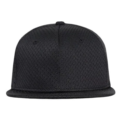 Decky 1128 Mesh Jersey Snapback Hat, Flat Bill Cap