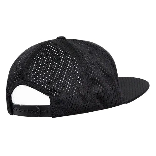 Decky 1128 Mesh Jersey Snapback Hat, Flat Bill Cap