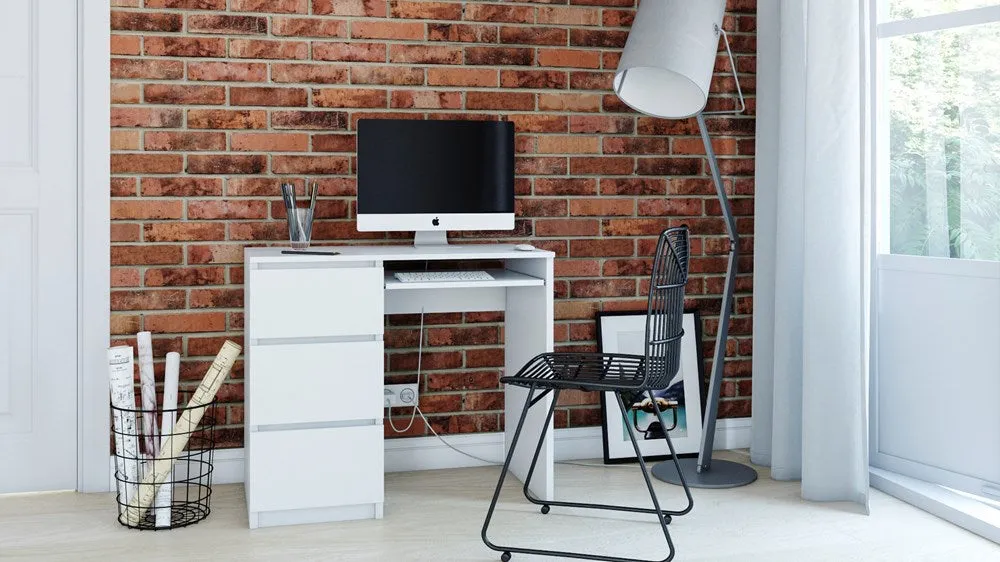 DESK LIME LEFT - WHITE MATT