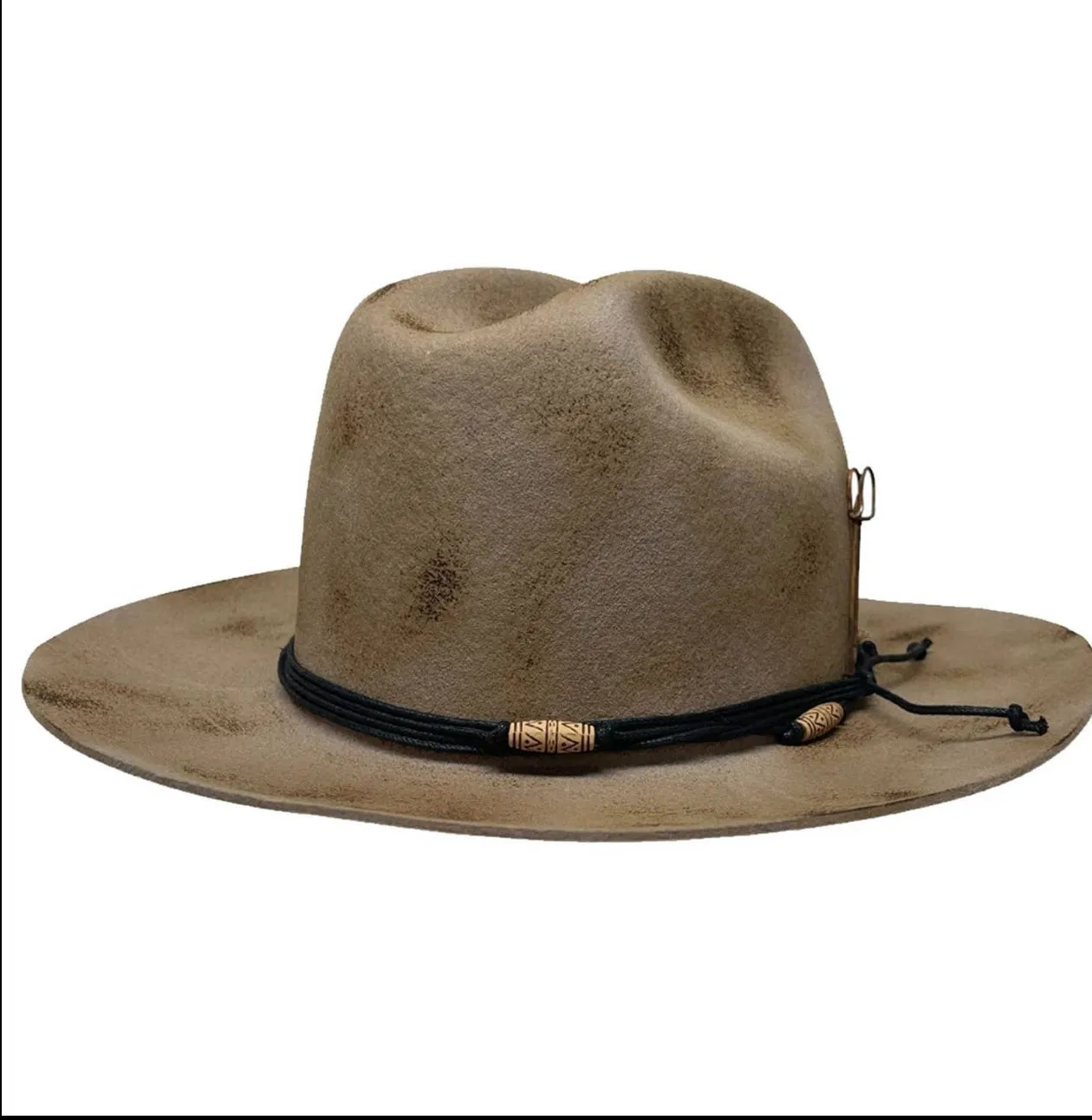 Distressed Huck Dirty Sand Custom Hat