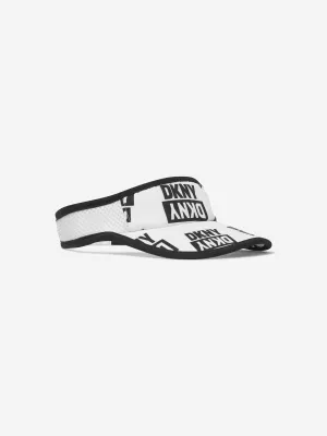 DKNY Girls Branded Visor in White