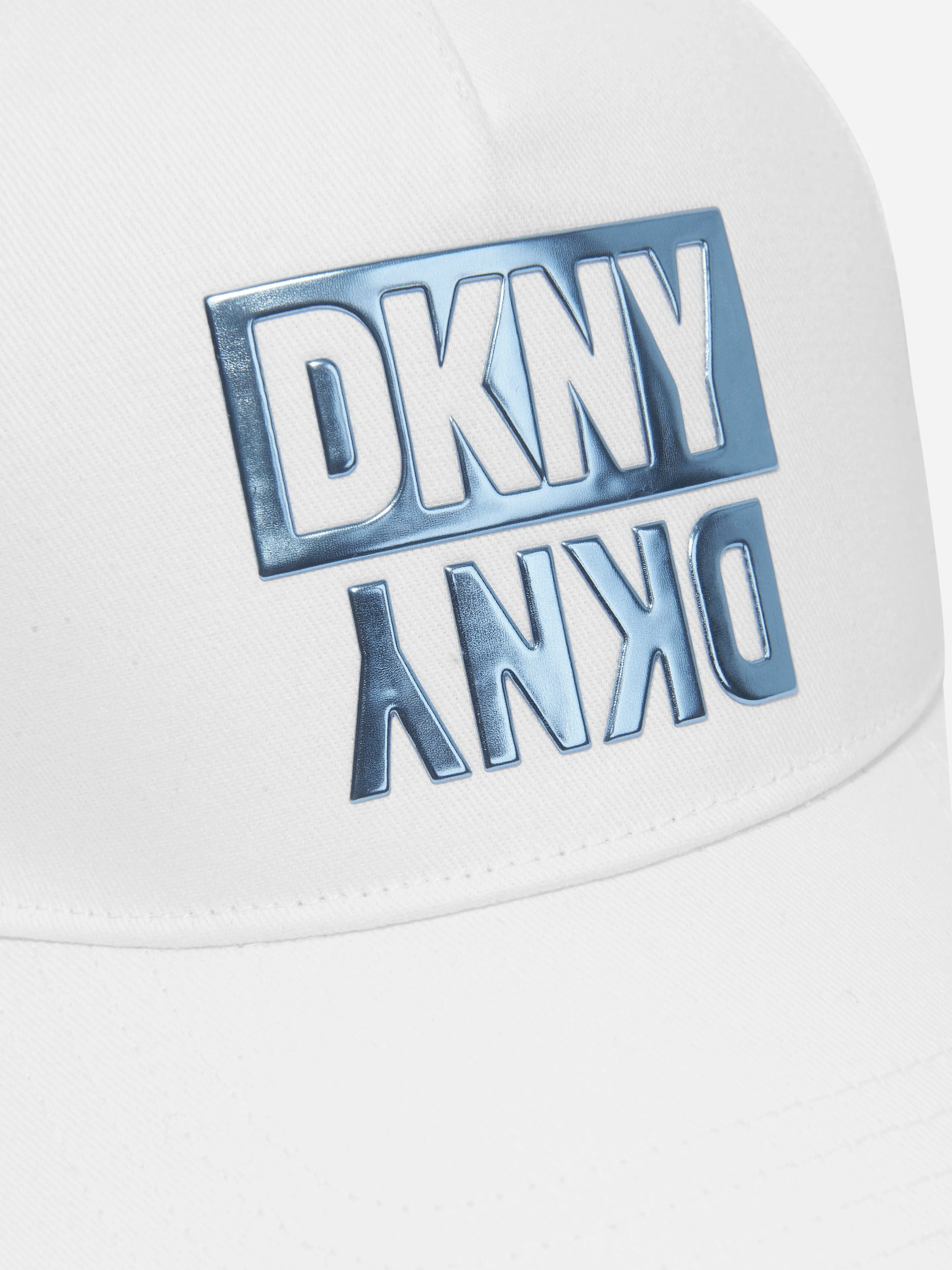 DKNY Girls Logo Cap in White