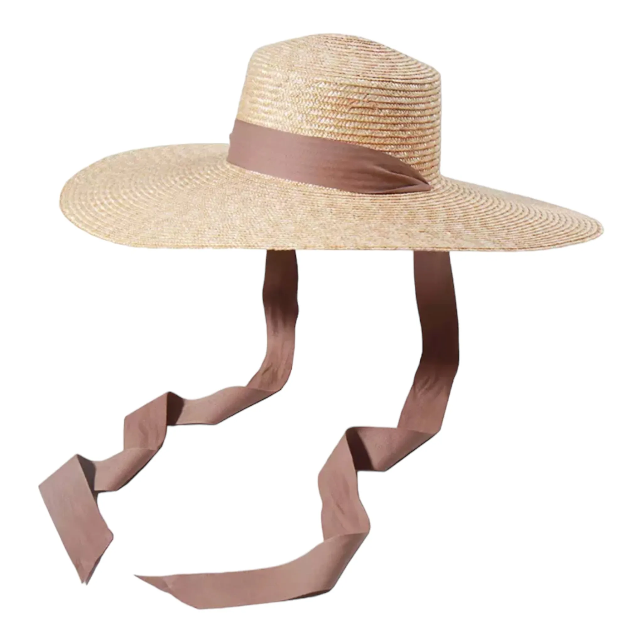 Downward Wide Brim Straw Sun Hat