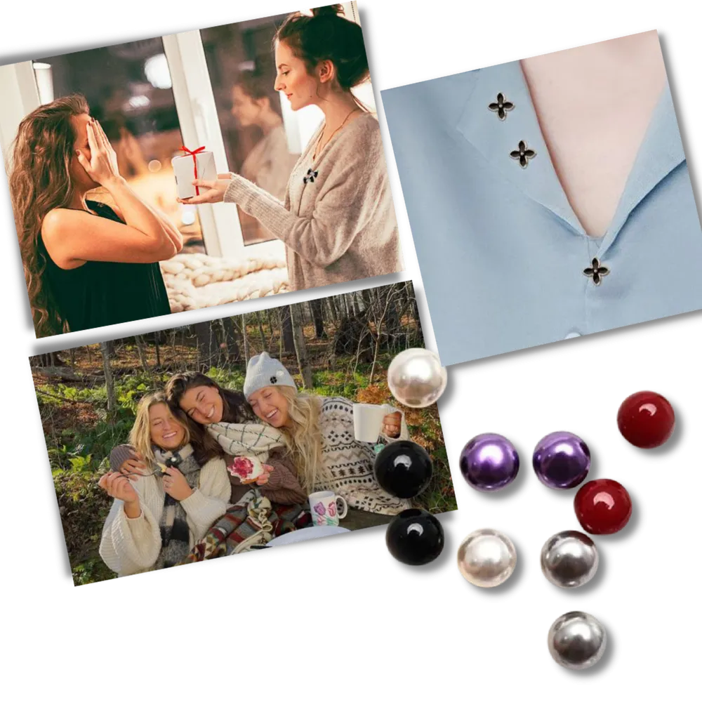 Elegant No-Sew Button Brooch Pins