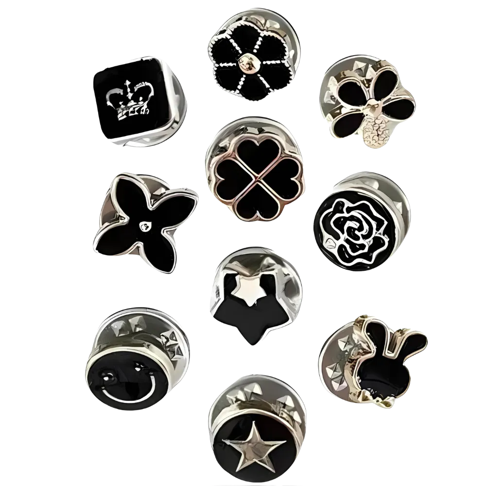 Elegant No-Sew Button Brooch Pins