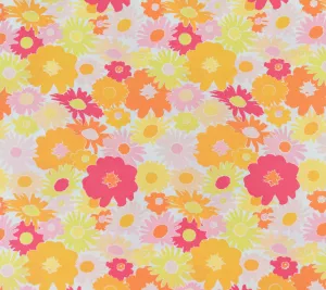 Fabric Lasy Daisy Raspberry from Art Gallery, Dreaming Vintage Collection DV50020