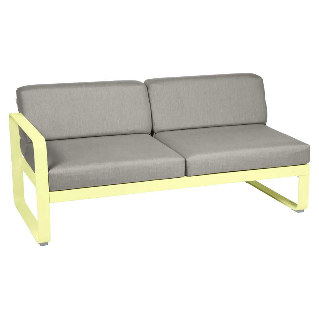Fermob- Bellevie 2 Seater Left Module - Grey Taupe Cushions