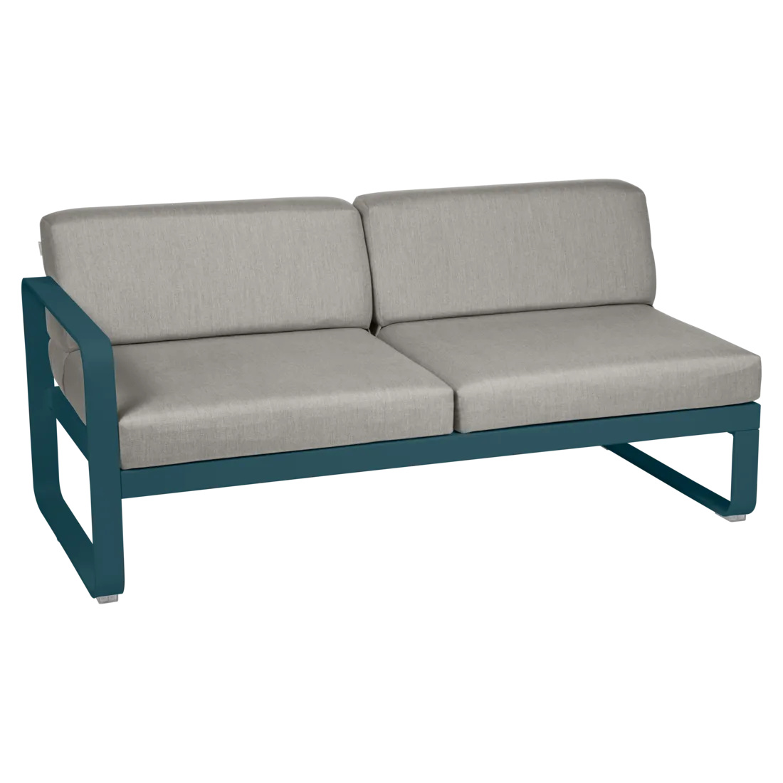 Fermob- Bellevie 2 Seater Left Module - Grey Taupe Cushions