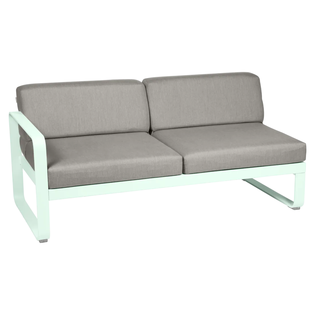 Fermob- Bellevie 2 Seater Left Module - Grey Taupe Cushions