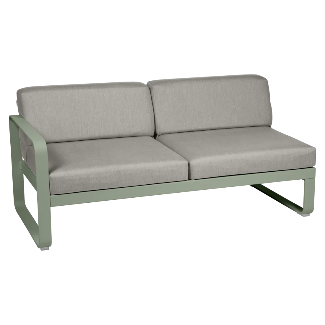 Fermob- Bellevie 2 Seater Left Module - Grey Taupe Cushions