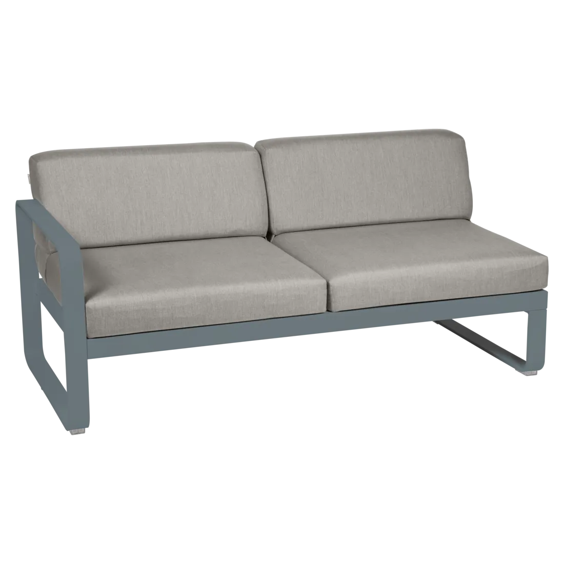 Fermob- Bellevie 2 Seater Left Module - Grey Taupe Cushions