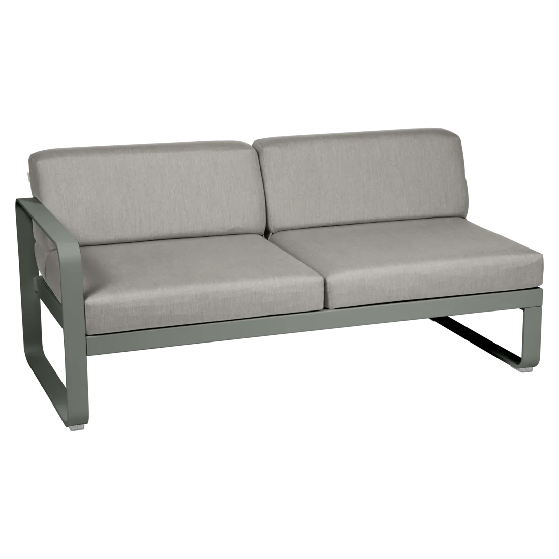 Fermob- Bellevie 2 Seater Left Module - Grey Taupe Cushions