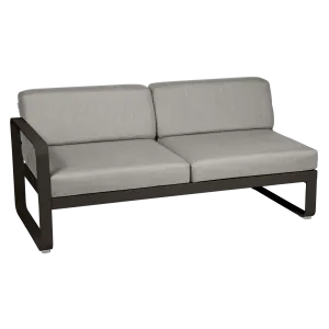 Fermob- Bellevie 2 Seater Left Module - Grey Taupe Cushions