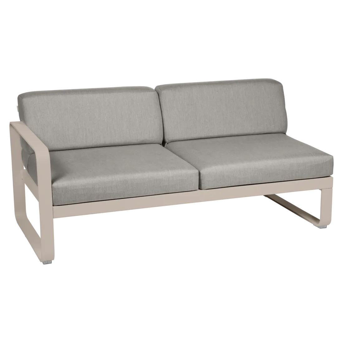 Fermob- Bellevie 2 Seater Left Module - Grey Taupe Cushions