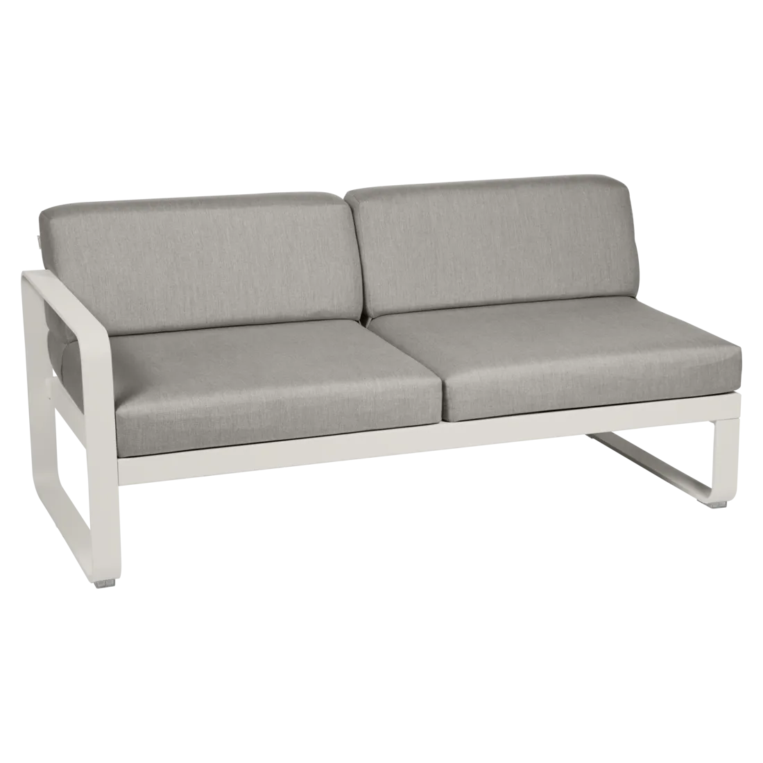 Fermob- Bellevie 2 Seater Left Module - Grey Taupe Cushions