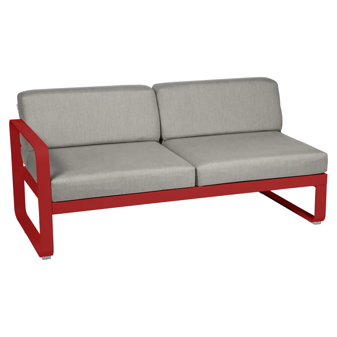 Fermob- Bellevie 2 Seater Left Module - Grey Taupe Cushions