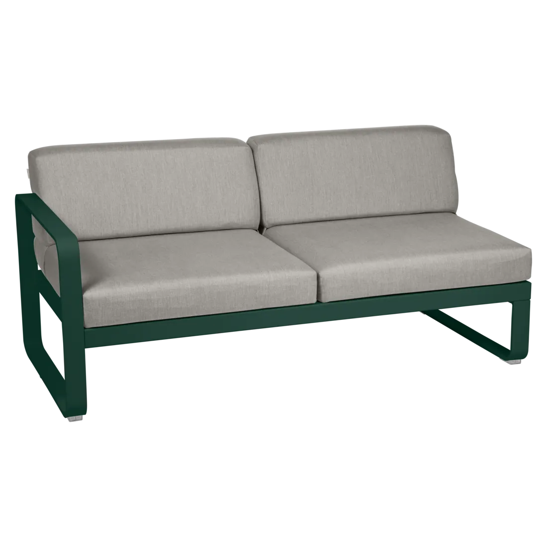 Fermob- Bellevie 2 Seater Left Module - Grey Taupe Cushions