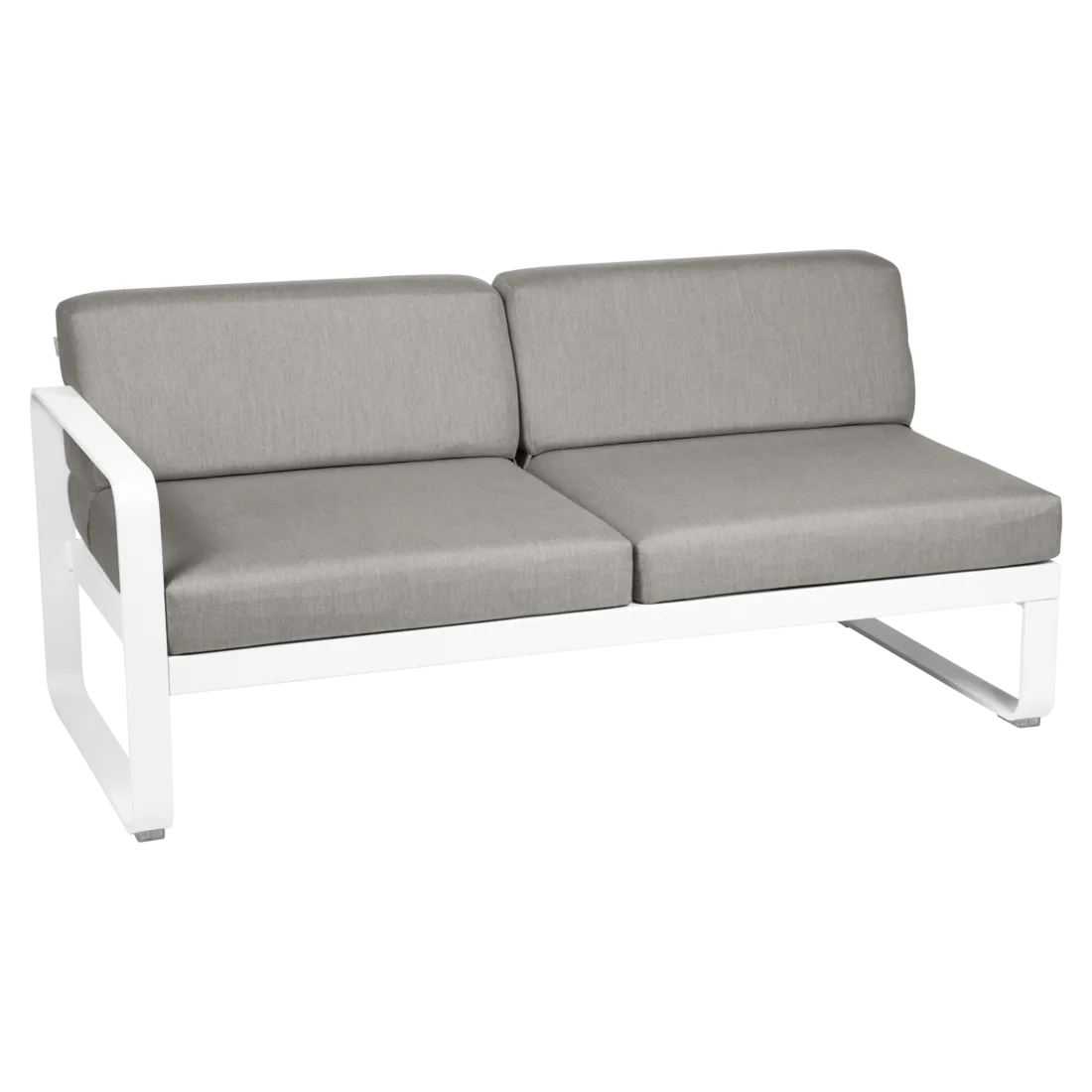Fermob- Bellevie 2 Seater Left Module - Grey Taupe Cushions