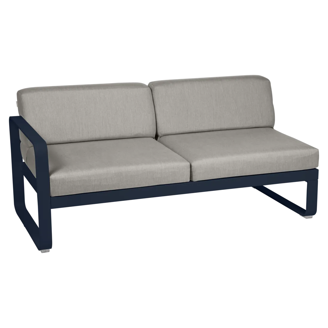 Fermob- Bellevie 2 Seater Left Module - Grey Taupe Cushions
