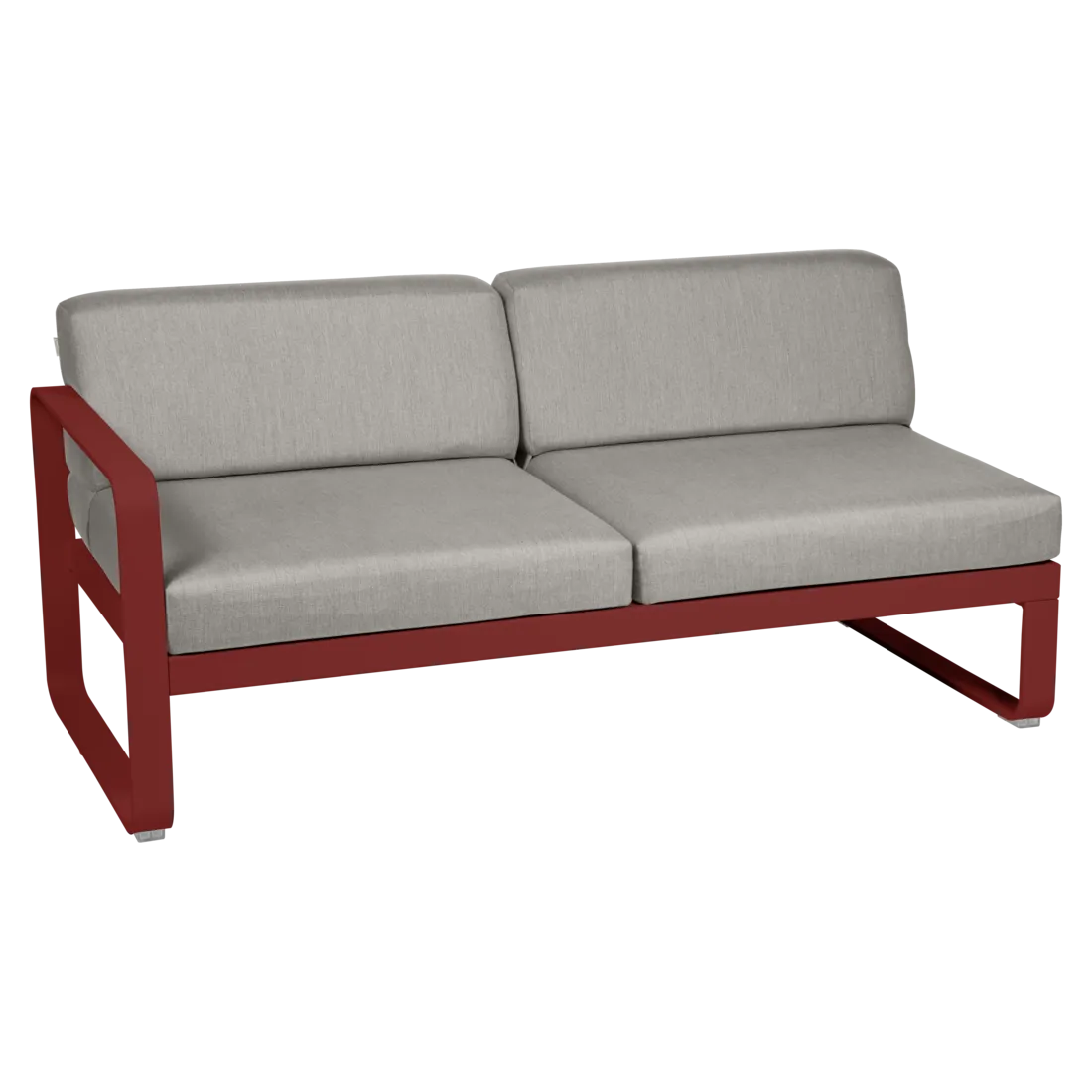 Fermob- Bellevie 2 Seater Left Module - Grey Taupe Cushions