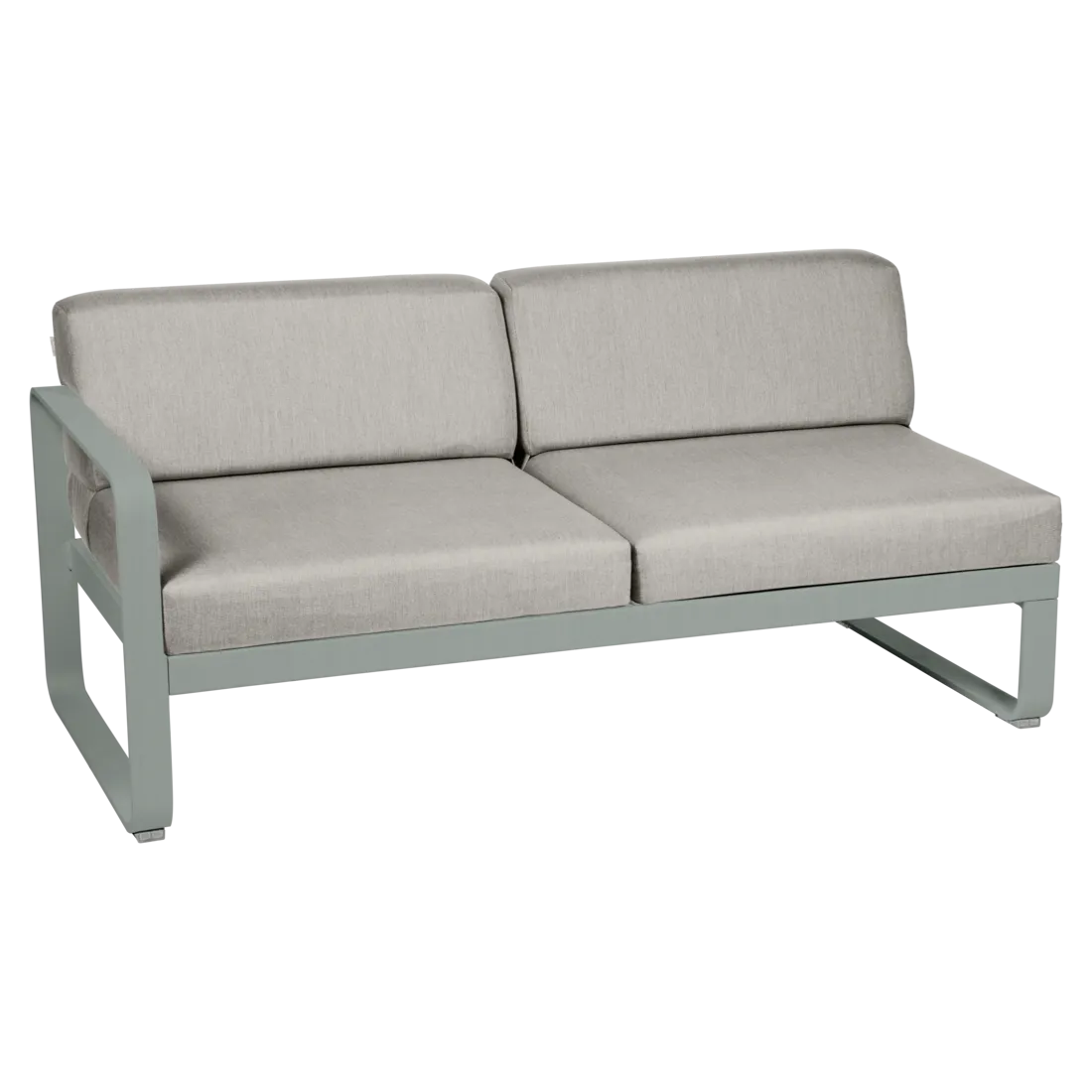 Fermob- Bellevie 2 Seater Left Module - Grey Taupe Cushions