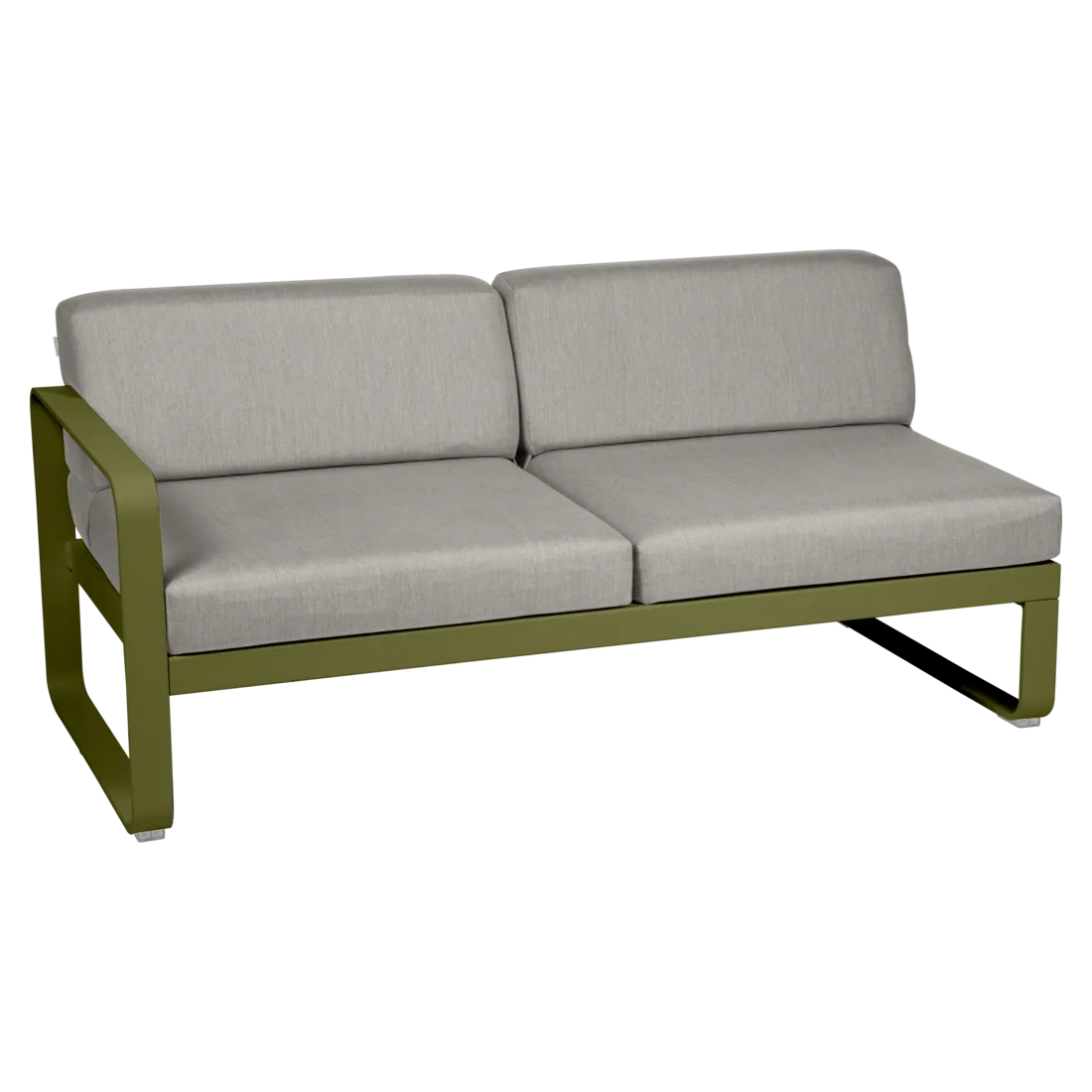 Fermob- Bellevie 2 Seater Left Module - Grey Taupe Cushions