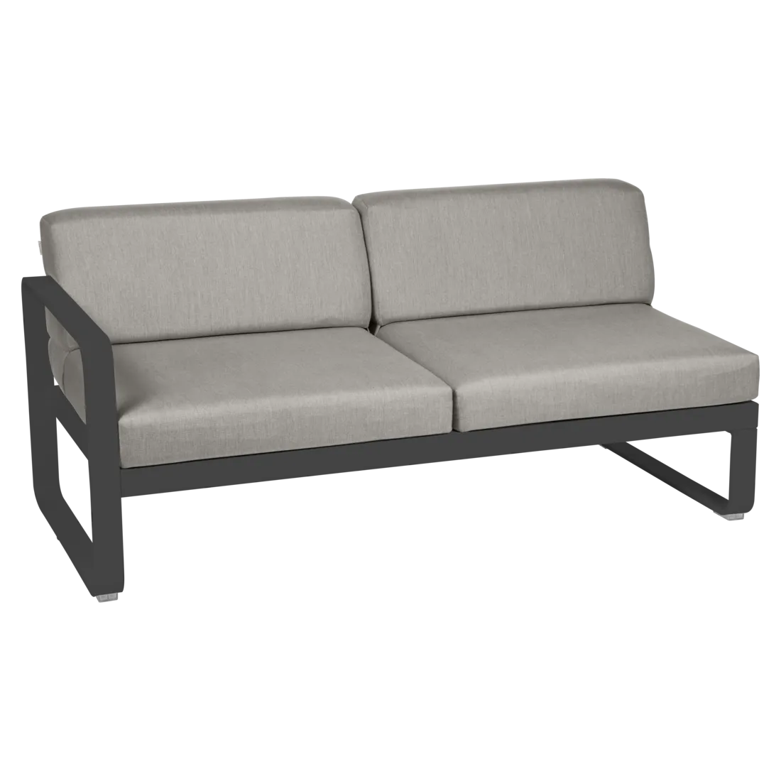 Fermob- Bellevie 2 Seater Left Module - Grey Taupe Cushions