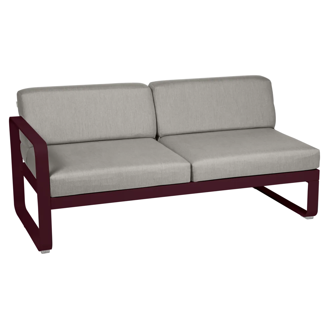 Fermob- Bellevie 2 Seater Left Module - Grey Taupe Cushions