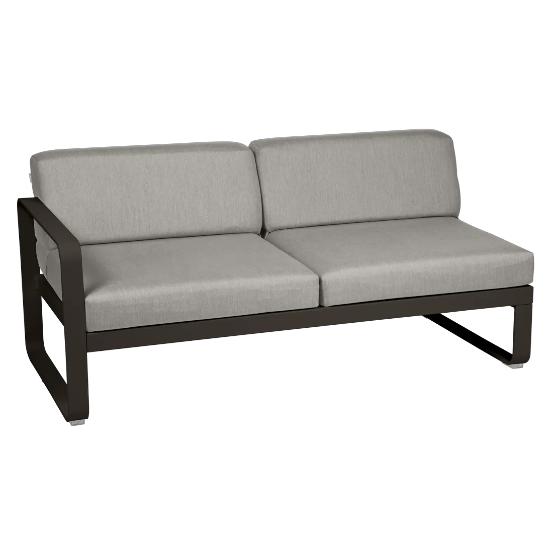Fermob- Bellevie 2 Seater Left Module - Grey Taupe Cushions